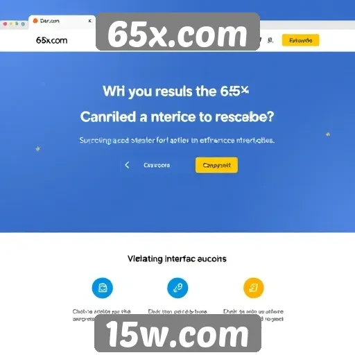 Acessibilidade e interface do site 65x.com